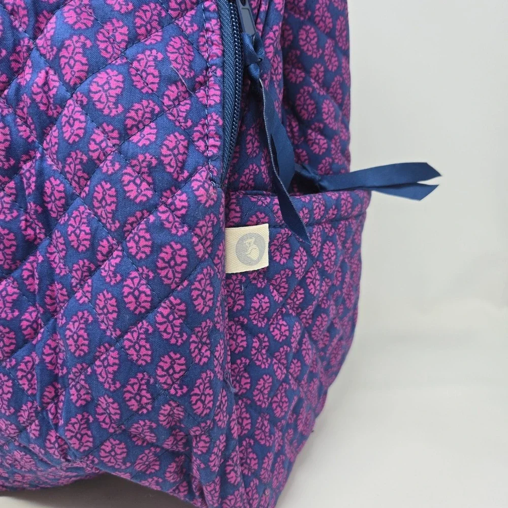 Quilted Koala Backpack Purple Pink Floral Print‎ Quilted Bag